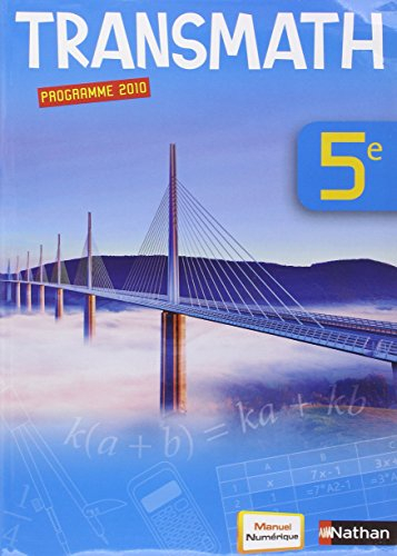 Transmath, 5e : programme 2010