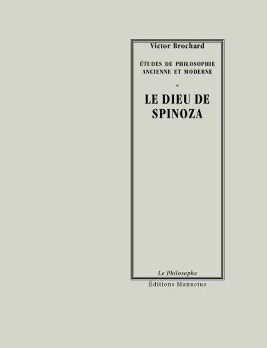 Le Dieu de Spinoza. L'éternité des âmes dans la philosophie de Spinoza
