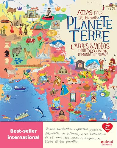 Planète Terre : atlas pour les enfants : cartes & vidéos pour découvrir le monde et l'espace