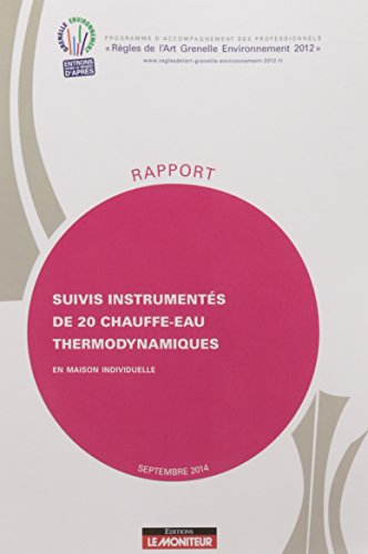 Suivis instrumentés de 20 chauffe-eau thermodynamiques en maison individuelle