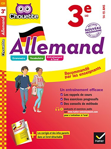Allemand 3e LV2, 14-15 ans : nouveau programme