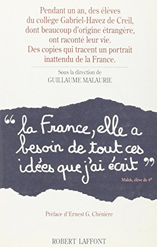 Toute la France a besoin de toutes ces idées que j'ai écrit