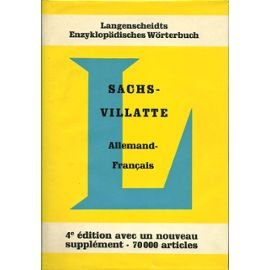 méthode toussaint-langenscheidt. sachs-villatte. dictionnaire encyclopédique français-allemand et al
