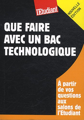 Que faire avec un bac technologique : à partir de vos questions aux salons de l'Etudiant