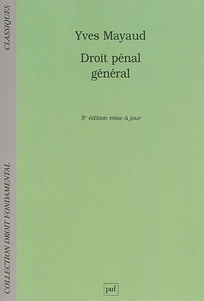 Droit pénal général