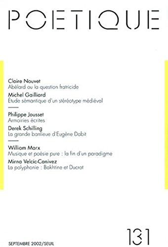 Poétique, n° 131