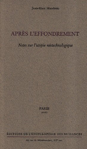 Après l'effondrement : notes sur l'utopie néotechnologique