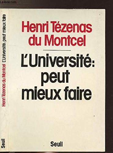 L'Université : peut mieux faire