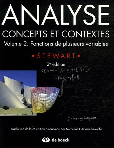 Analyse : concepts et contextes. Vol. 2. Fonctions de plusieurs variables
