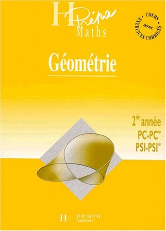Géométrie : 2nde année PC-PC*, PSI-PSI*