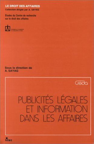 Publicités légales et information dans les affaires