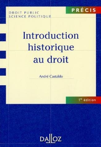 Introduction historique au droit