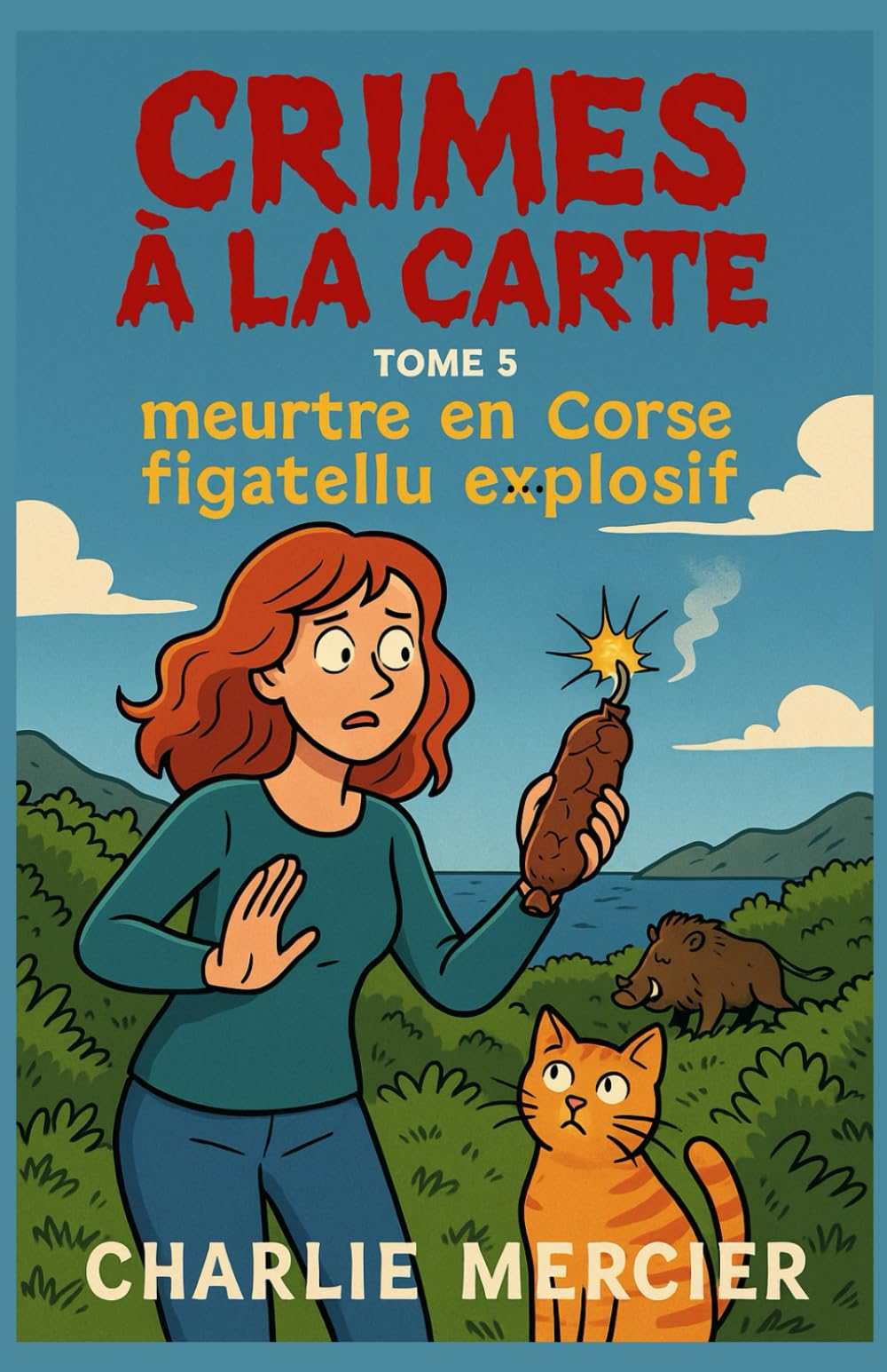 CRIME À LA CARTE Tome 5 : Meurtre en Corse – Figatellu explosif: Un polar drôle, pétillant et dépays