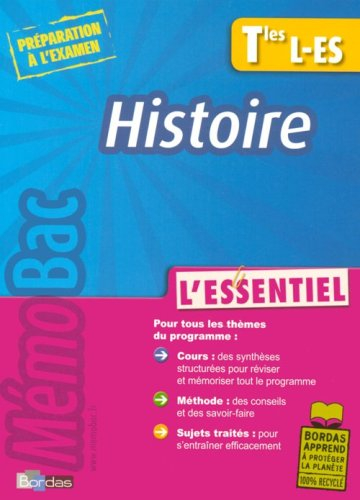 Histoire Tles L, ES