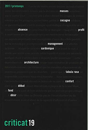 Criticat N 19 - Printemps 2017
