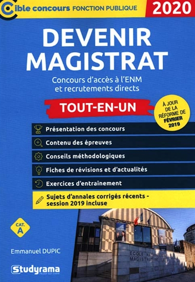 Devenir magistrat