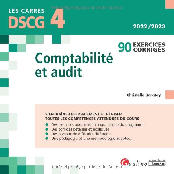 Comptabilité et audit : 90 exercices corrigés : 2022-2023