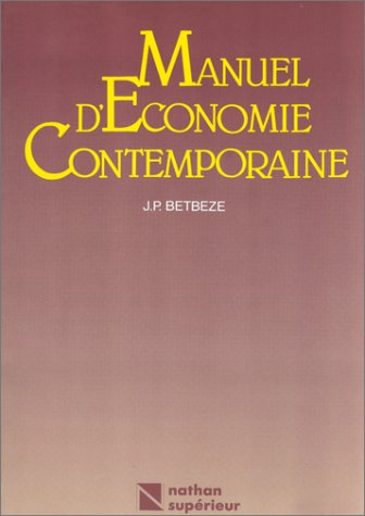 manuel d'économie contemporaine