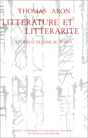 Littérature et littéralité : essai de mise au point