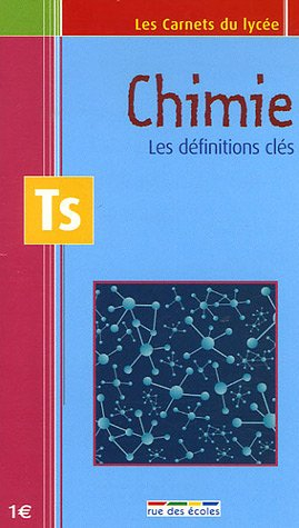 Chimie TS : les définitions clés