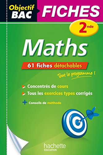 Maths 2de : 61 fiches détachables