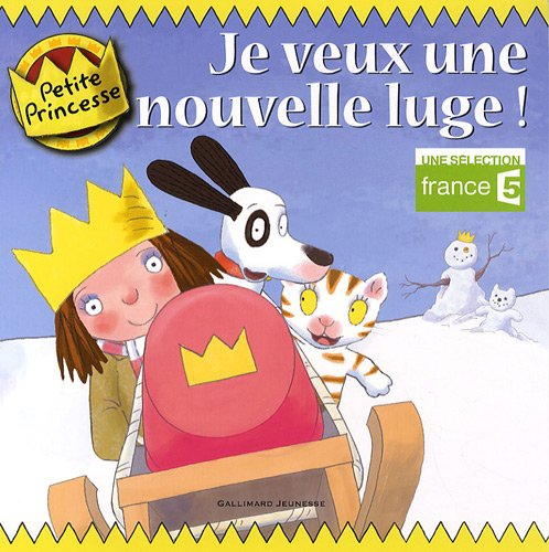 Petite princesse. Je veux une nouvelle luge !