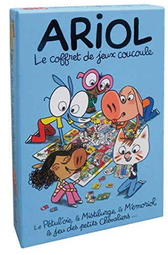 Ariol : le coffret de jeux coucoule : le Pétul'oie, le Mistiburge, le Mémoriol, le jeu des petits ch