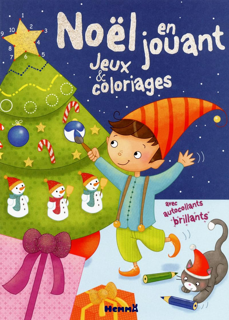 Noël en jouant : jeux et coloriages
