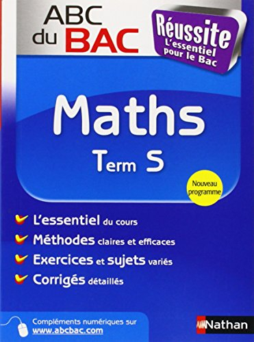 Maths terminale S, spécifique : programme 2012