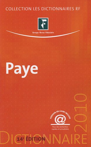 Dictionnaire paye 2010