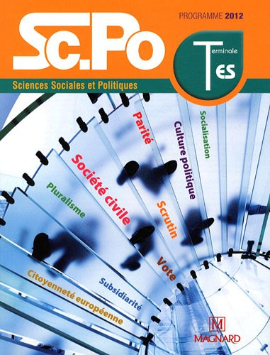 Sciences sociales et politiques, terminale ES : programme 2012