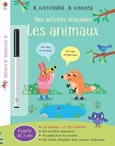 Les animaux : mes activités effaçables