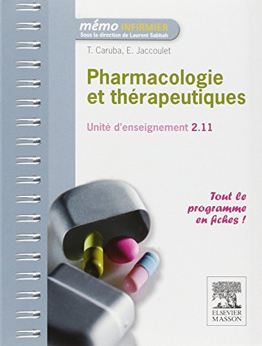 Pharmacologie et thérapeutiques : UE 2.11