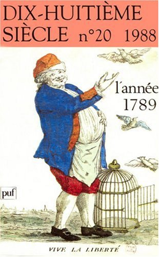 Dix-huitième siècle, n° 20. L'Année 1789
