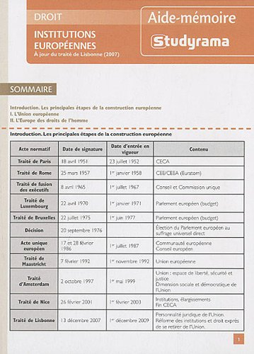 Institutions européennes