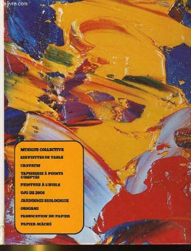 artisanat et loisirs. musique collective, serviettes de table, cravates, tapisserie a points comptes