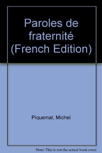 Paroles de fraternité