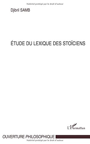 Etude du lexique des stoïciens