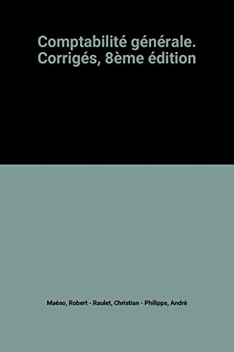 Comptabilité générale : corrigés