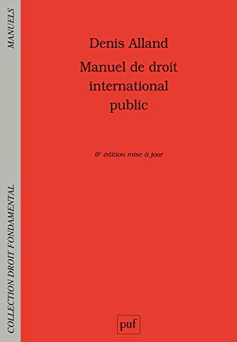 Manuel de droit international public