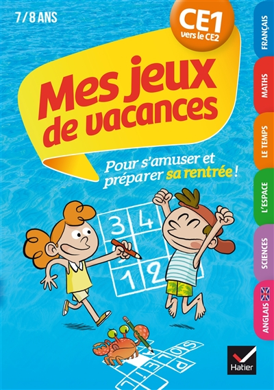 Mes jeux de vacances CE1 vers le CE2, 7-8 ans