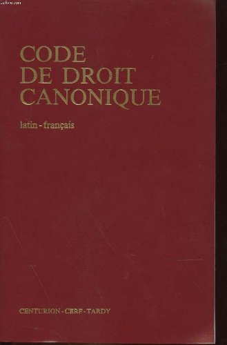 code de droit canonique latin-francais