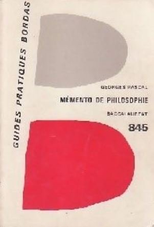 mémento de philosophie du baccalauréat