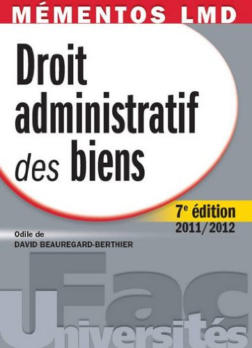 Droit administratif des biens