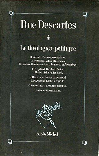 Rue Descartes, n° 4. Le Théologico-politique