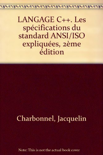 Langage C++, nouveau standard ANSI-ISO