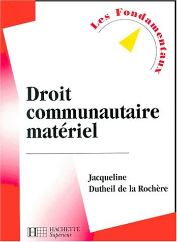 Droit communautaire matériel