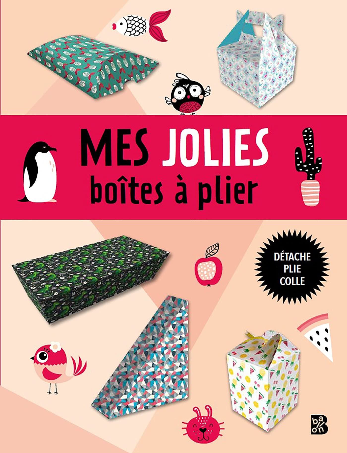 Mes jolies boîtes à plier : rouge