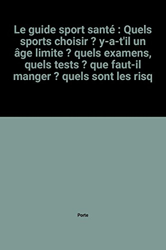 Le guide sport santé