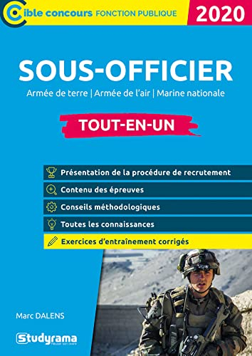 Sous-officier de l'armée : armée de terre, armée de l'air, Marine nationale, tout-en-un : 2020